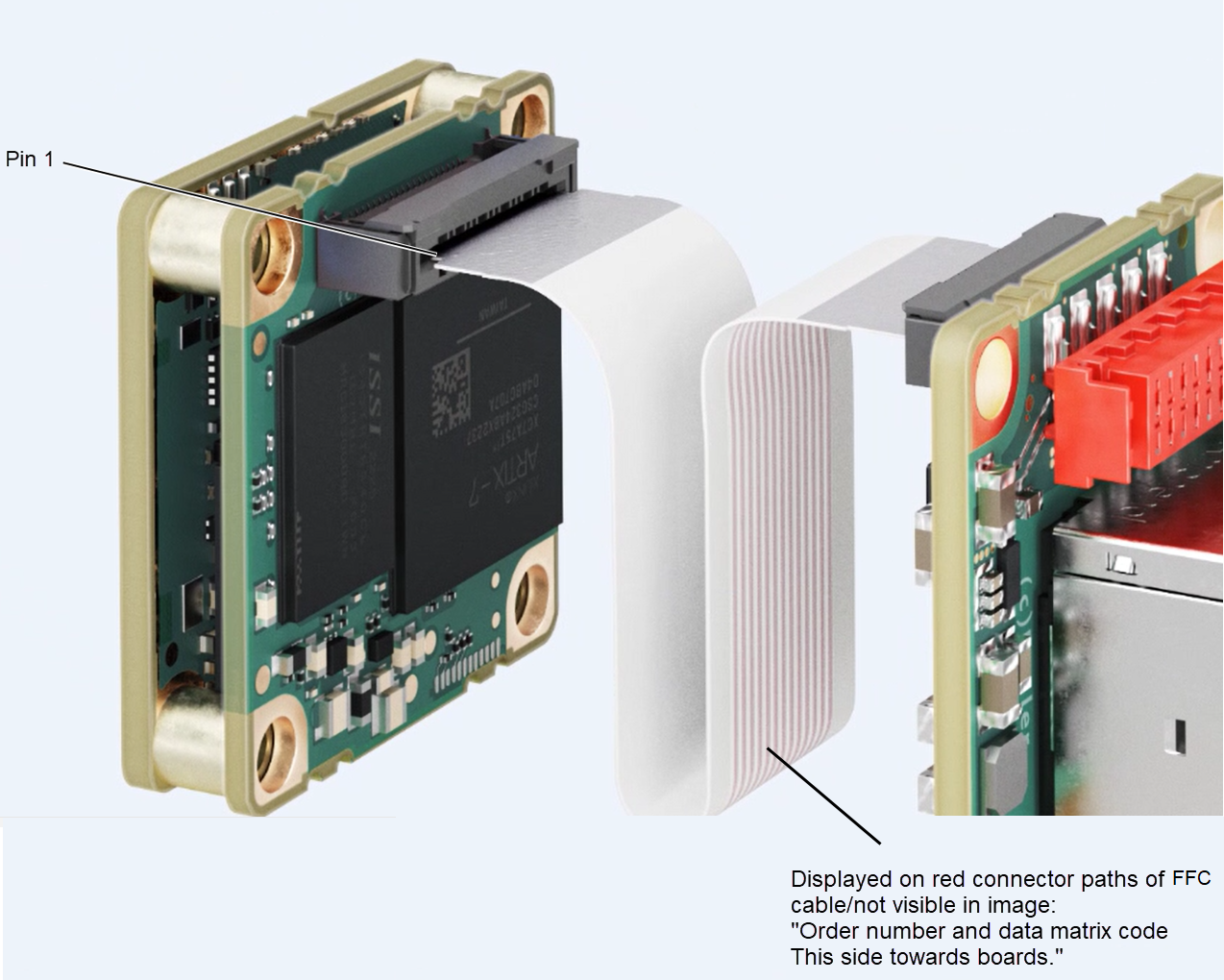 Orientation when Connecting dart I/O Cable