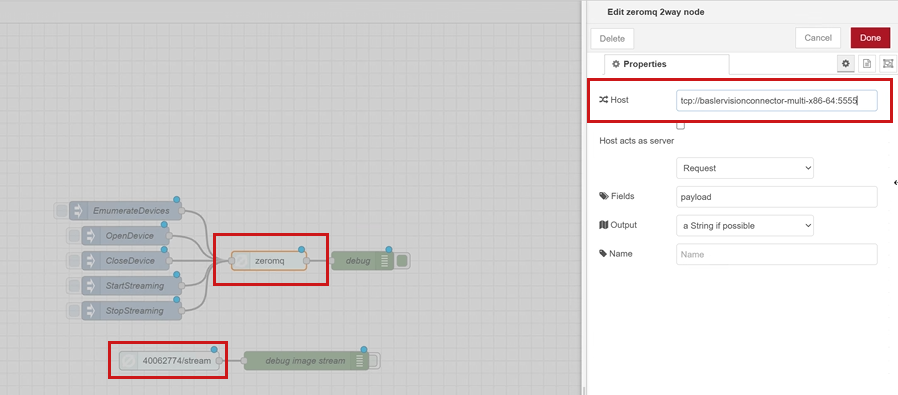 Siemens Flow Creator: Connecting the ZMQ Topics