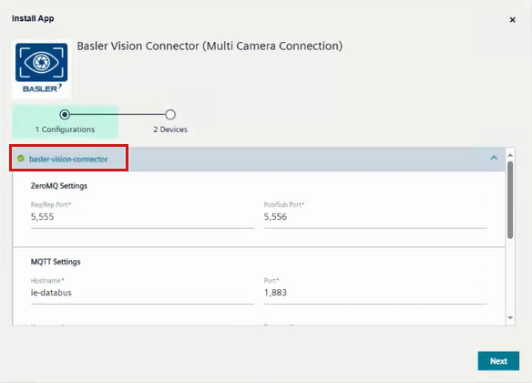 Basler Vision Connector Installation Wizard