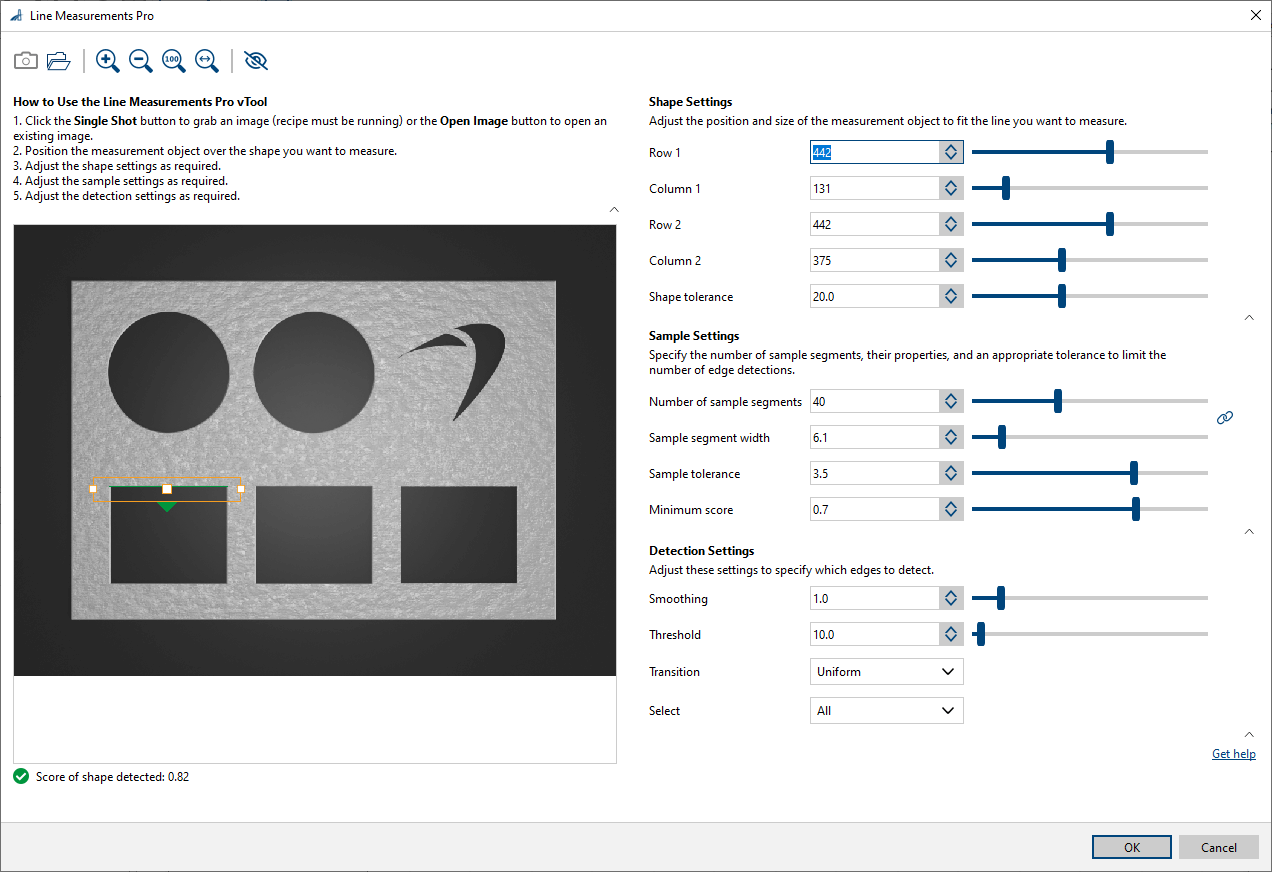 Line Measurements Pro vTool Settings