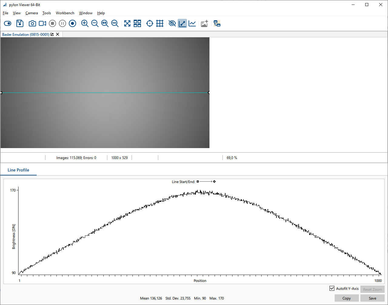 Line Profile Pane