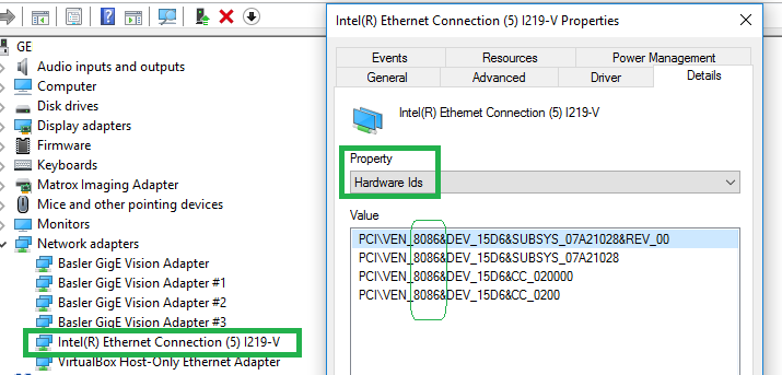 Network Adapter Hardware IDs