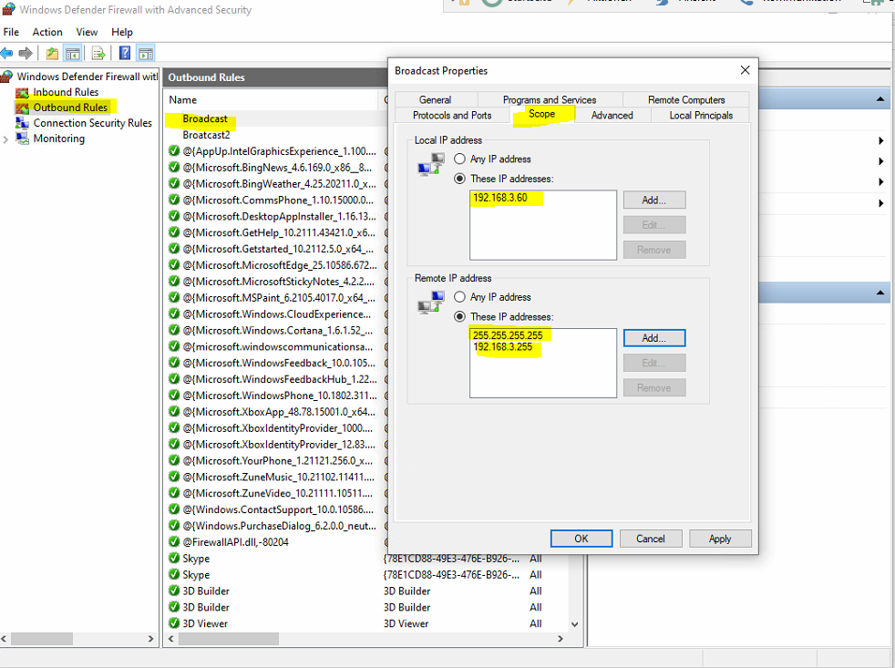 Creating an Outbound Windows Firewall Rule